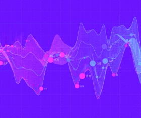Data curve graphs vector template 03