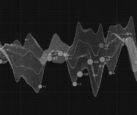 Data curve graphs vector template 04