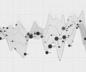 Data curve graphs vector template 05