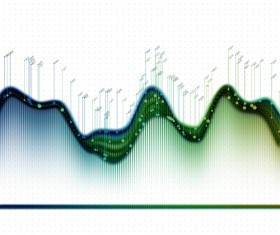 Data curve graphs vector template 07