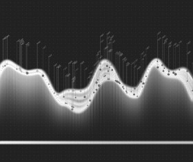 Data curve graphs vector template 10