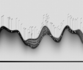 Data curve graphs vector template 11