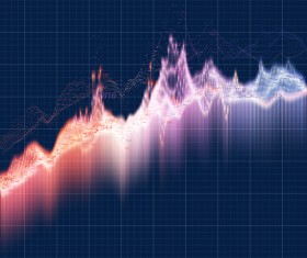Data curve graphs vector template 12