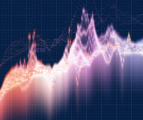 Data curve graphs vector template 13