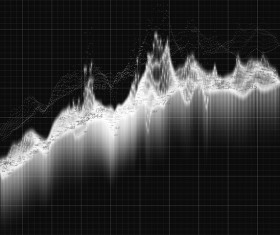Data curve graphs vector template 16