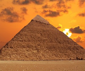 Dawn pyramid Stock Photo