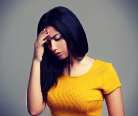 Dejected woman Stock Photo