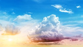Delicate thin clouds HD picture