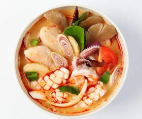 Delicious seafood soup HD picture