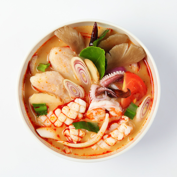 Delicious seafood soup HD picture