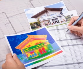 Designing of houses Stock Photo