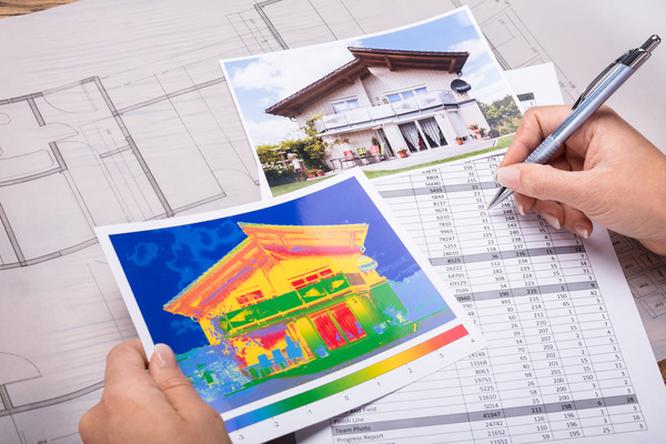 Designing of houses Stock Photo