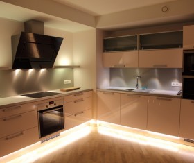 Different styles of decoration of the kitchen Stock Photo 07