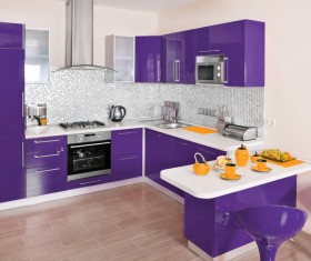 Different styles of decoration of the kitchen Stock Photo 08