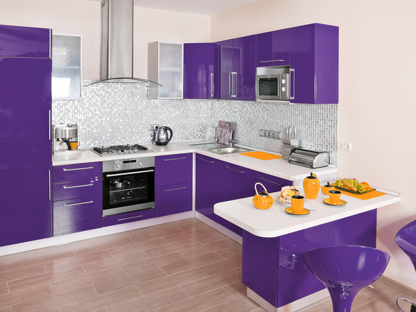 Different styles of decoration of the kitchen Stock Photo 08