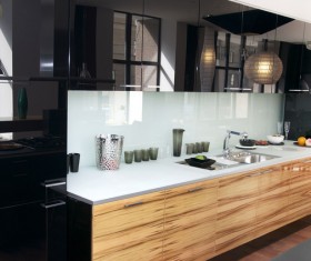 Different styles of decoration of the kitchen Stock Photo 09