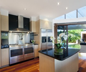 Different styles of decoration of the kitchen Stock Photo 10