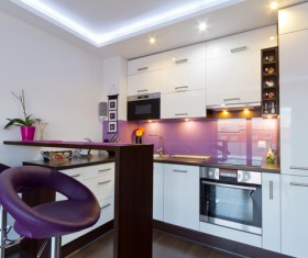 Different styles of decoration of the kitchen Stock Photo 11