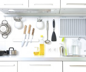 Different styles of decoration of the kitchen Stock Photo 13