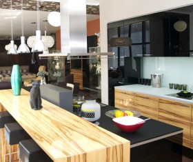 Different styles of decoration of the kitchen Stock Photo 15