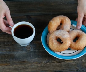 Donuts and coffee HD picture