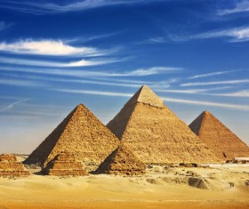 Egyptian pyramids Stock Photo