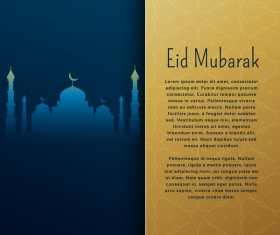 Eid mubarak styles cover vector