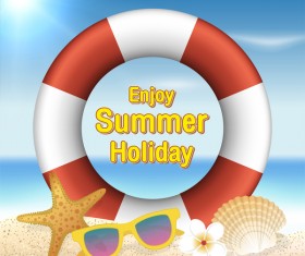 Enjoy summer holiday vector background