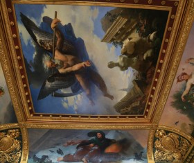 Exquisite paintings of the French Louvre Stock Photo