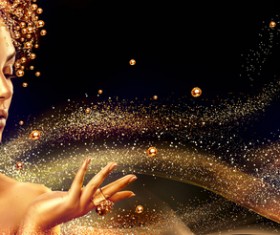 Fashion makeup female Stock Photo 04