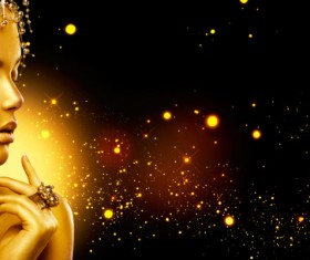 Fashion makeup female Stock Photo 05