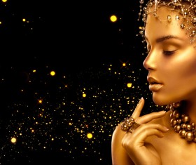 Fashion makeup female Stock Photo 06