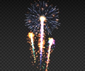 Fireworks effect illustration shiny vector
