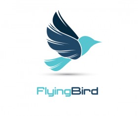 Flying bird logo vector