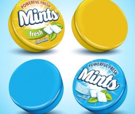 Fresh mints poster vector