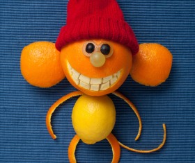 Fruit creative animals Stock Photo