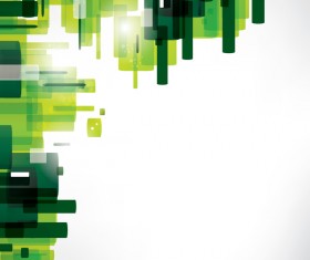 Green abstract art vector material