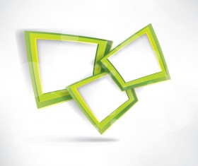 Green frame with white background vector 01