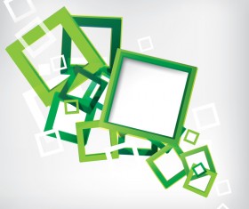 Green frame with white background vector 02