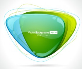 Green with blue transparent background vector