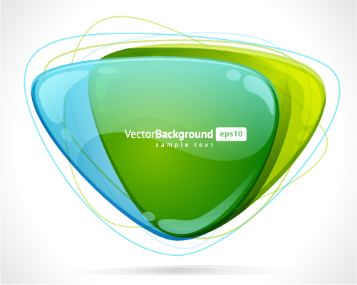 Green with blue transparent background vector