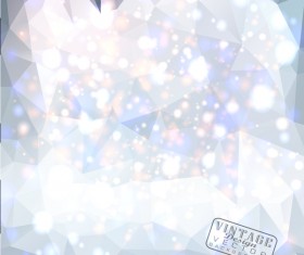 Halation with polygon shiny background vector