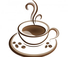 Hand drawn coffee logos design vector set 03