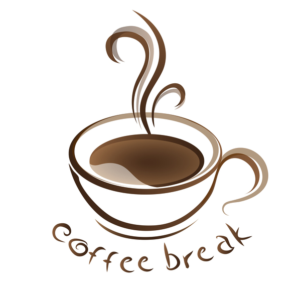 Download hot coffee cup with text vector free download