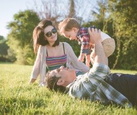 Happy family Stock Photo