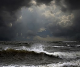 Haze sea weather Stock Photo 02