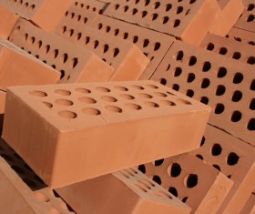 Hollow brick Stock Photo