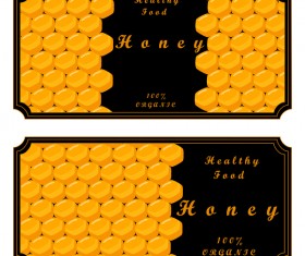 Honey banners design vectors set 01