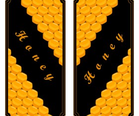 Honey banners design vectors set 02