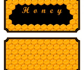 Honey banners design vectors set 03